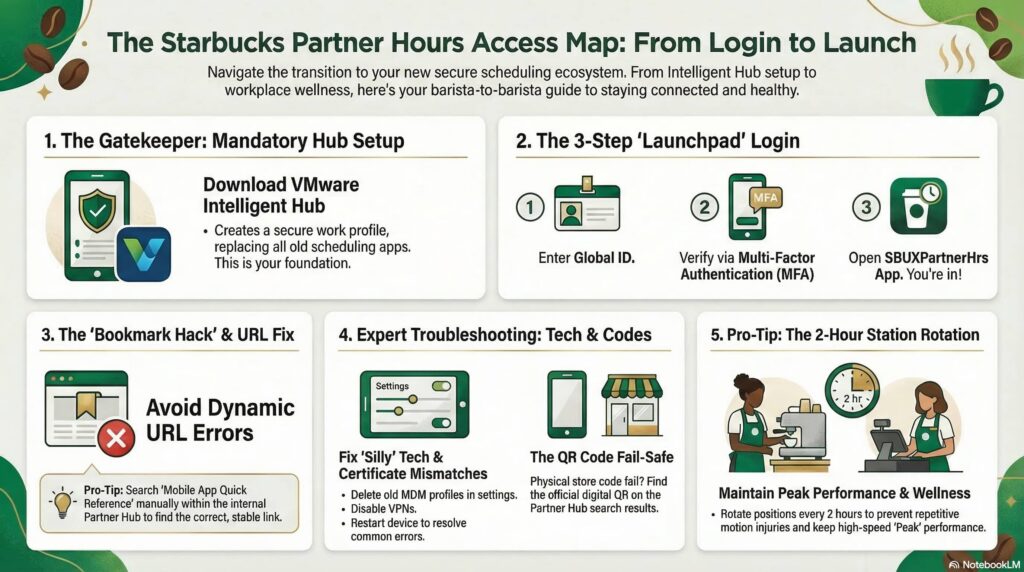 starbucks partner hours login