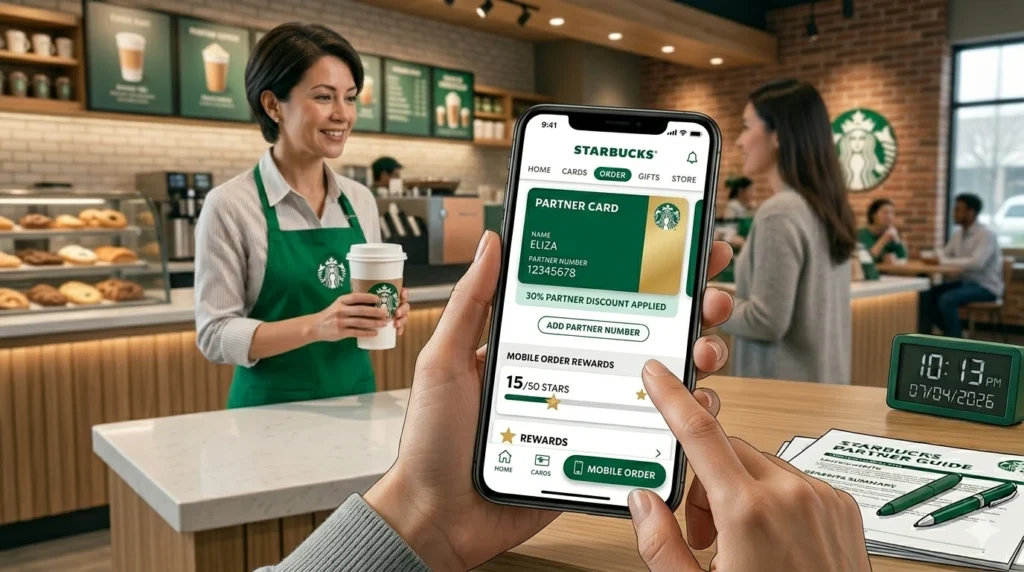 add partner numbers to starbucks app