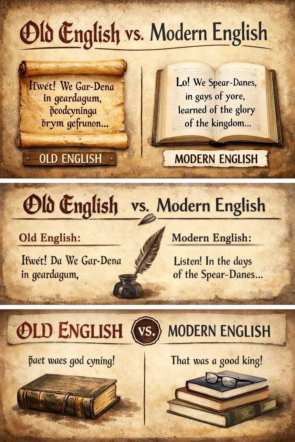 old english vs modern english