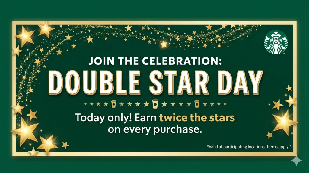 Starbucks Double Star Days.